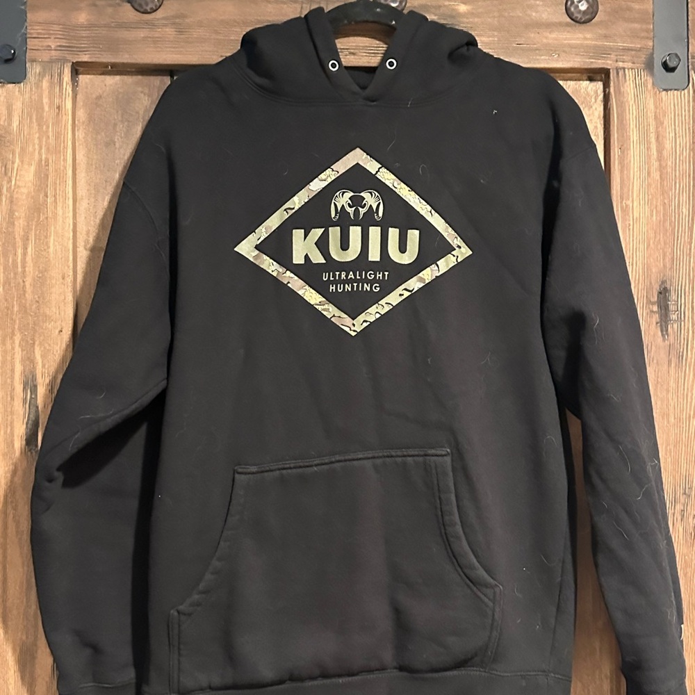KUIU Black and Gray Men's Hoodie